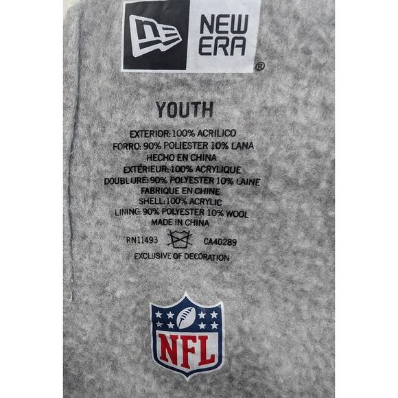 Denver Broncos Hat Youth Cap Beanie Orange Blue Knit Football Team NFL Logo - Picture 5 of 5